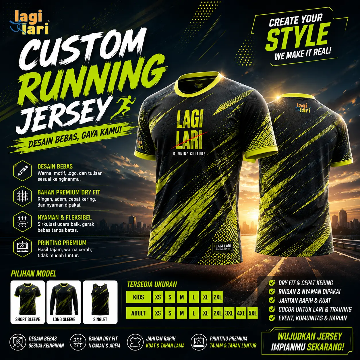 Costum Running Jersey